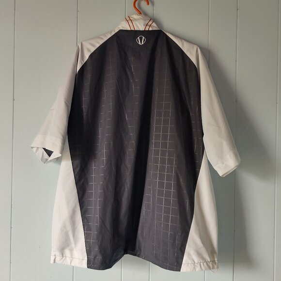 Sunice Grey & White Waterproof Golf Half Zip Short Sleeved Windbreaker - Picture 2 of 14